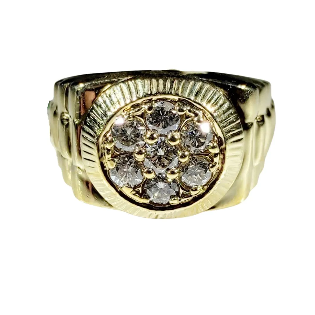 1.4ctw Diamond Men's Ring Rolex 14K