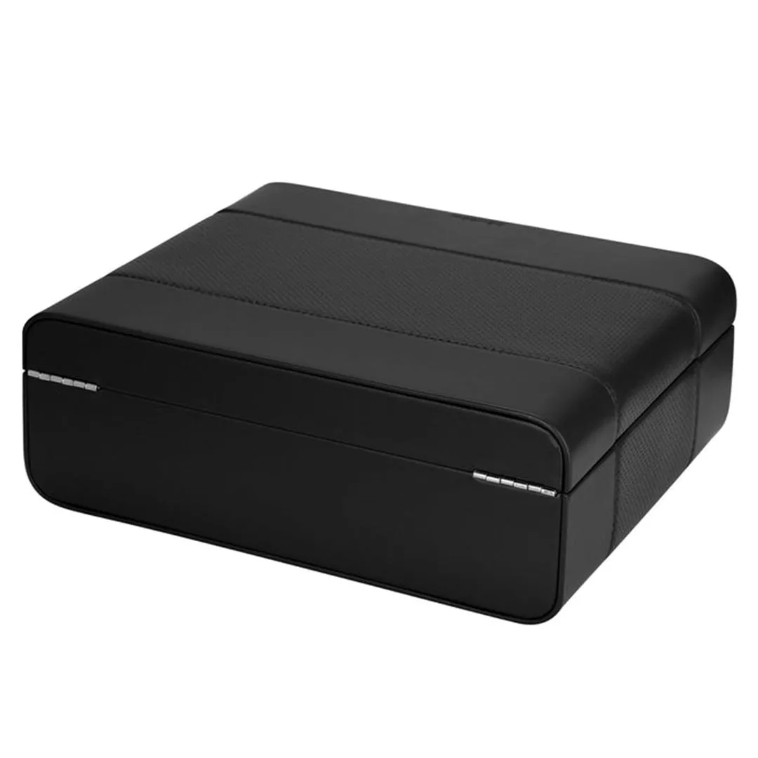Black Leather Watch Case
