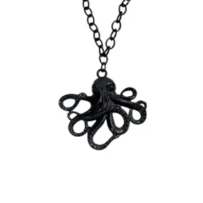 Black Octopus Necklace