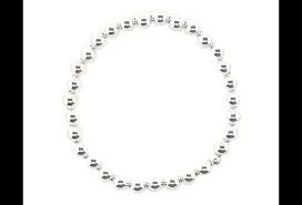 Classic Ball Sterling Silver Ball Bead Bracelets (Stretchy)
