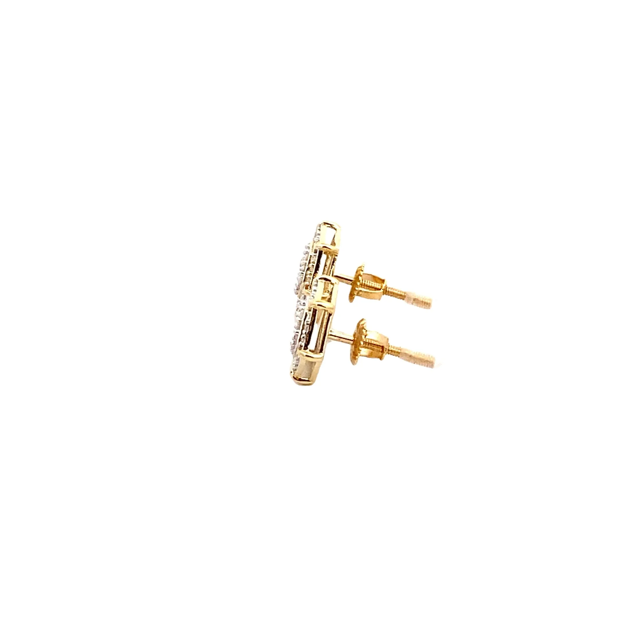 Elegant Solitaire Diamond Stud Earrings - 14K White Gold Luxury Gift