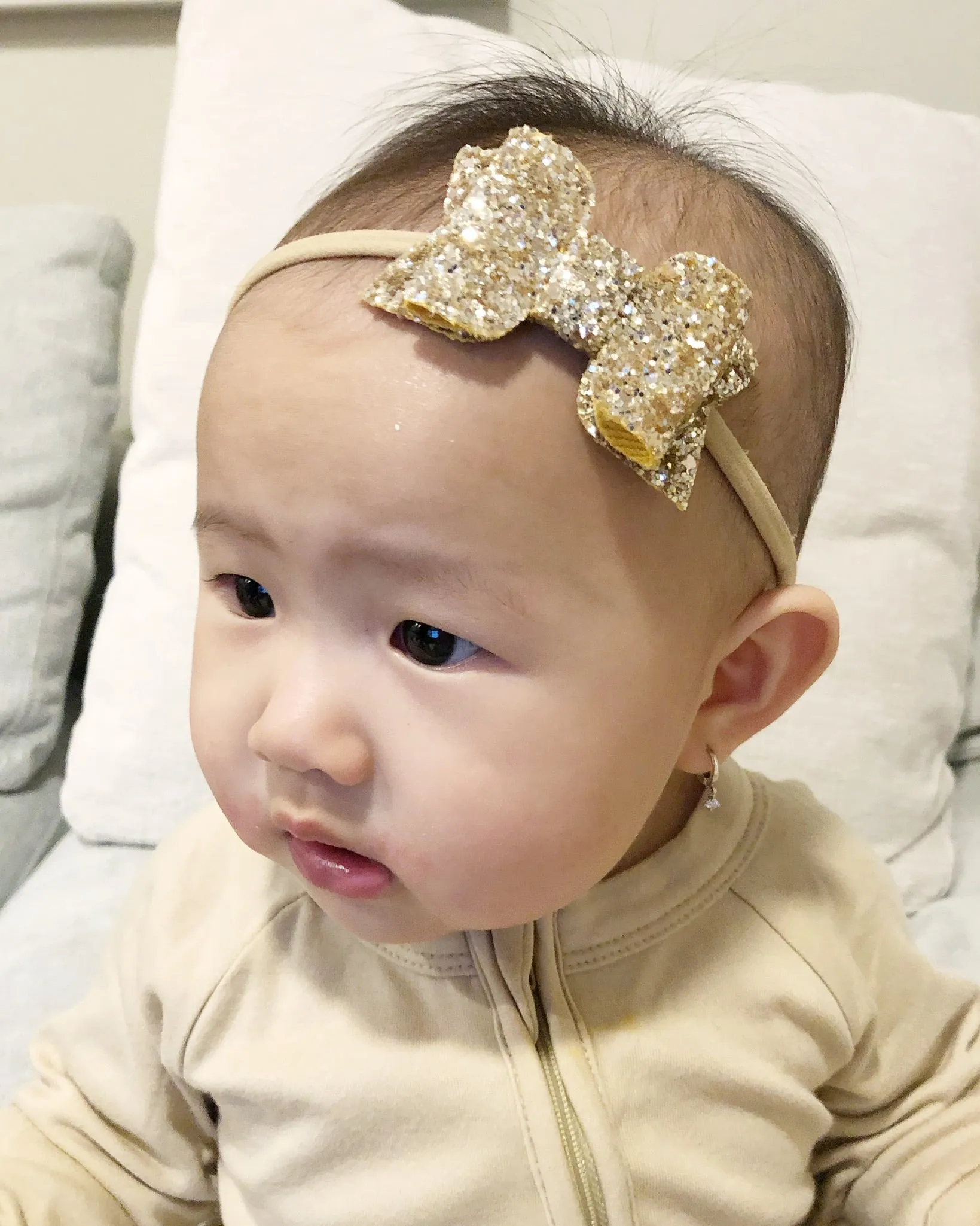 Gold Rock Glitter Hair Clip or Shoe Clip