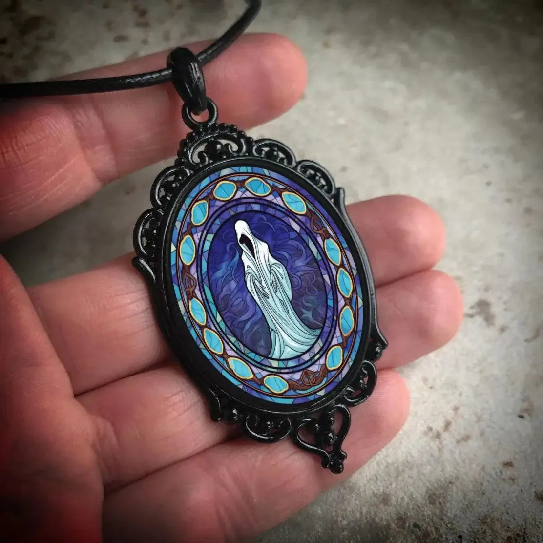 Gothic Vampire Owl Cameo Necklace - 12 Styles for Women & Men | Pagan Witch Jewelry Gift