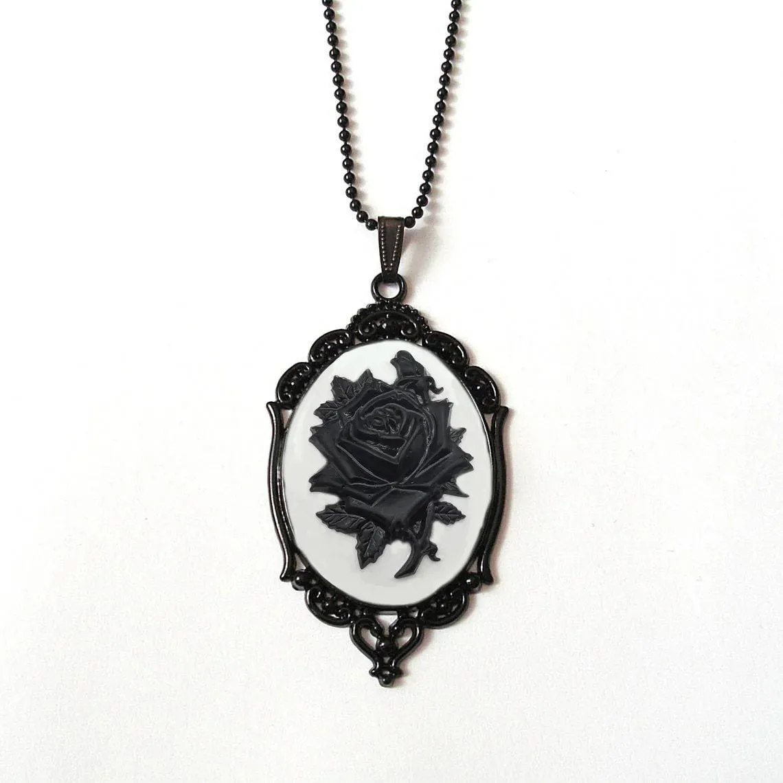 Gothic Vampire Owl Cameo Necklace - 12 Styles for Women & Men | Pagan Witch Jewelry Gift
