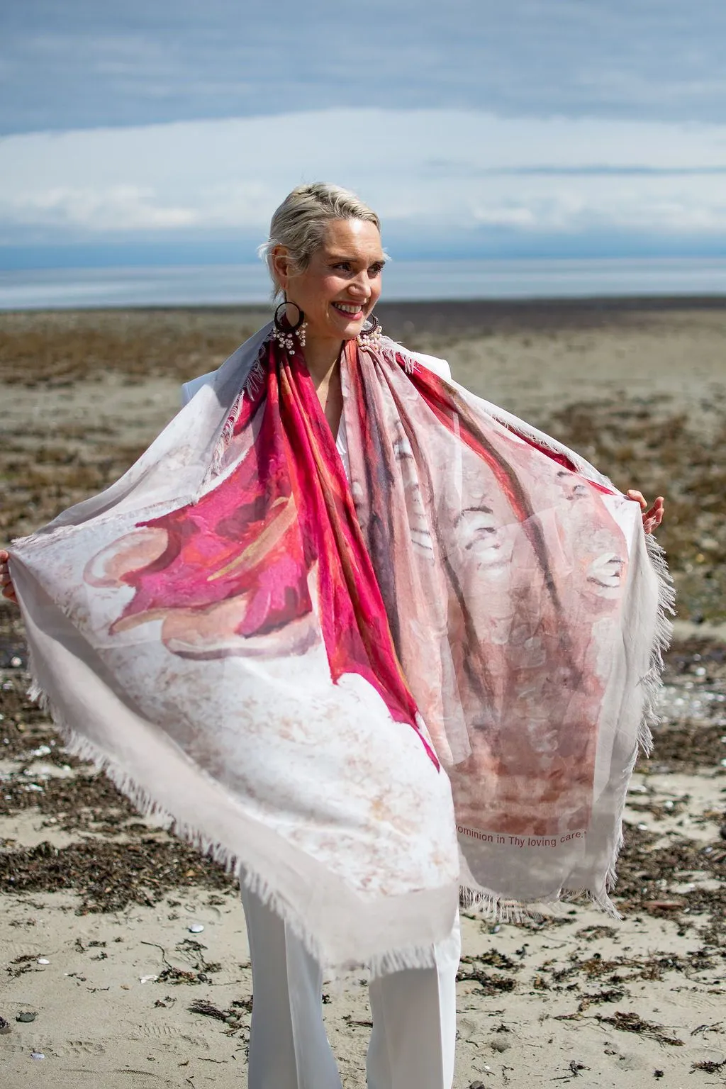 Love's Pure Light "Thy Loving Care" Silk Shawl - Style D-452