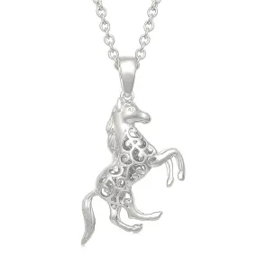 Montana Silversmith Rearing Horse Charm Necklace