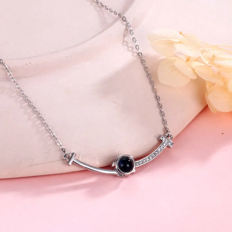 Smile Lucky 100 Love Languages Necklace With Picture Inside