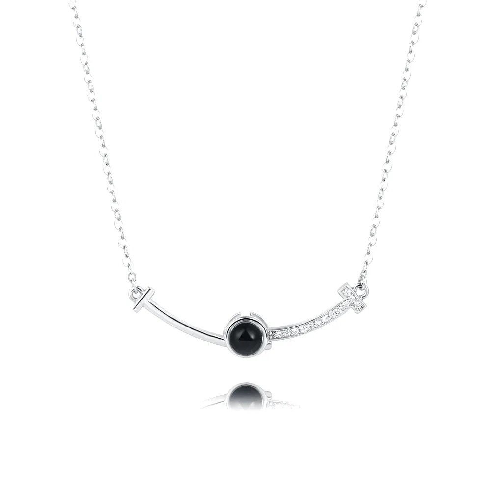 Smile Lucky 100 Love Languages Necklace With Picture Inside