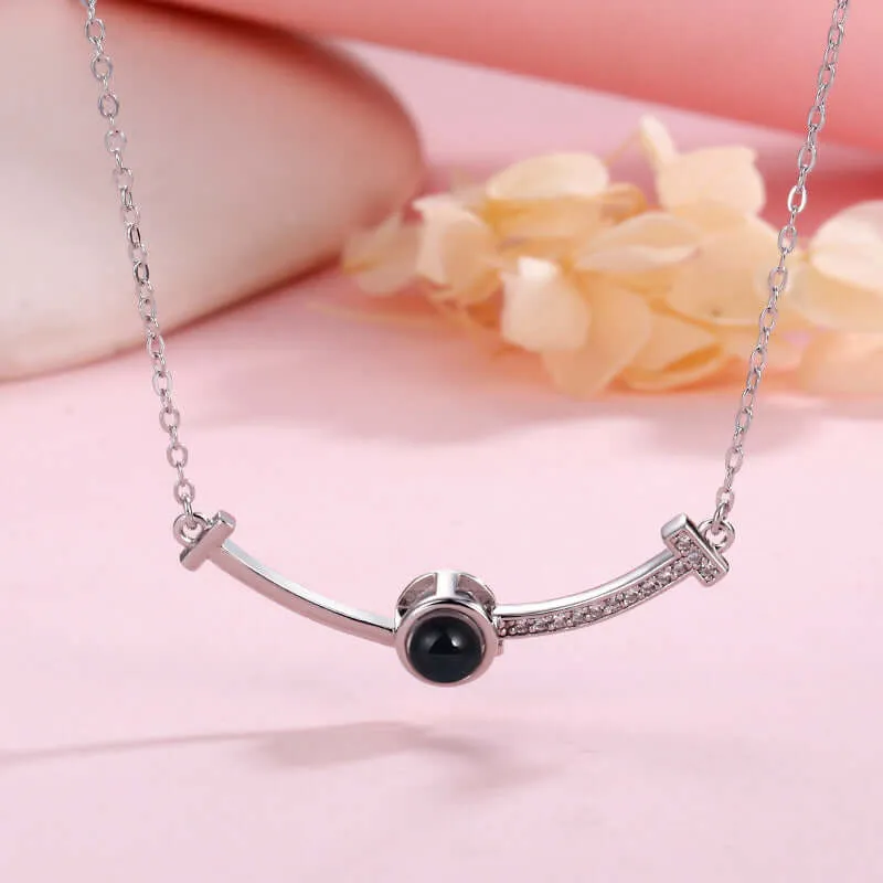 Smile Lucky 100 Love Languages Necklace With Picture Inside