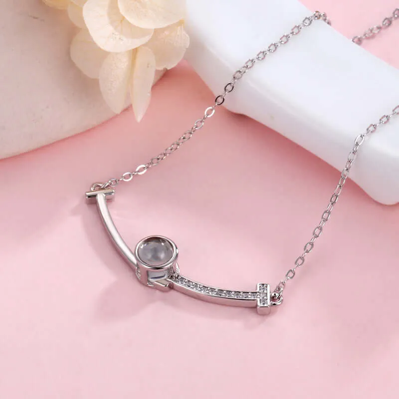 Smile Lucky 100 Love Languages Necklace With Picture Inside