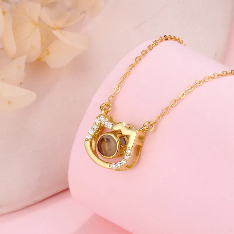 Sterling Silver Kitty Cat Necklace with Picture Inside
