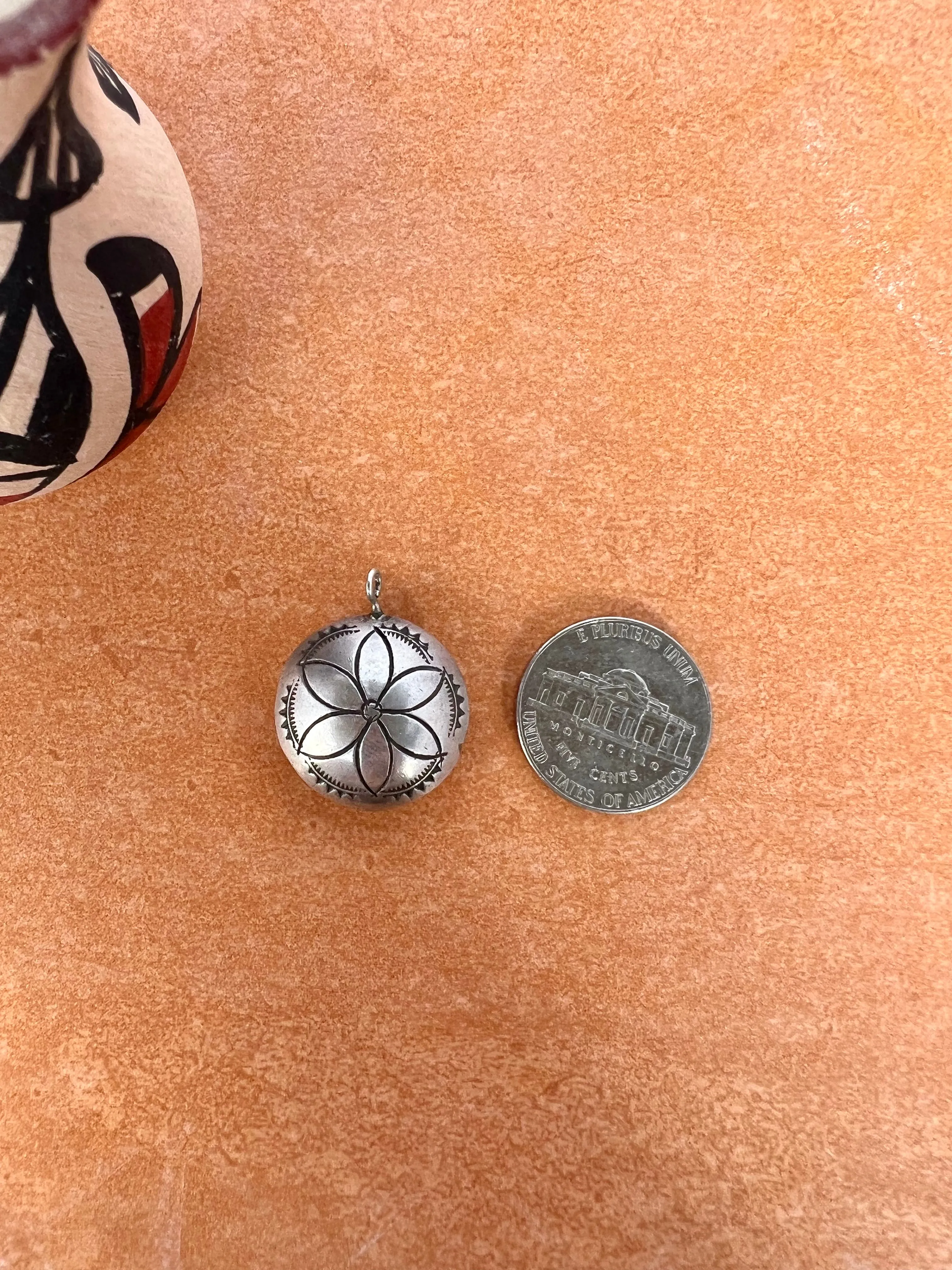 Sterling Stamped Pendant