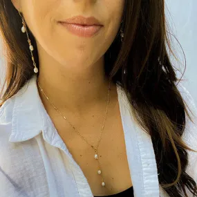 Tassel Pearl Y Necklace