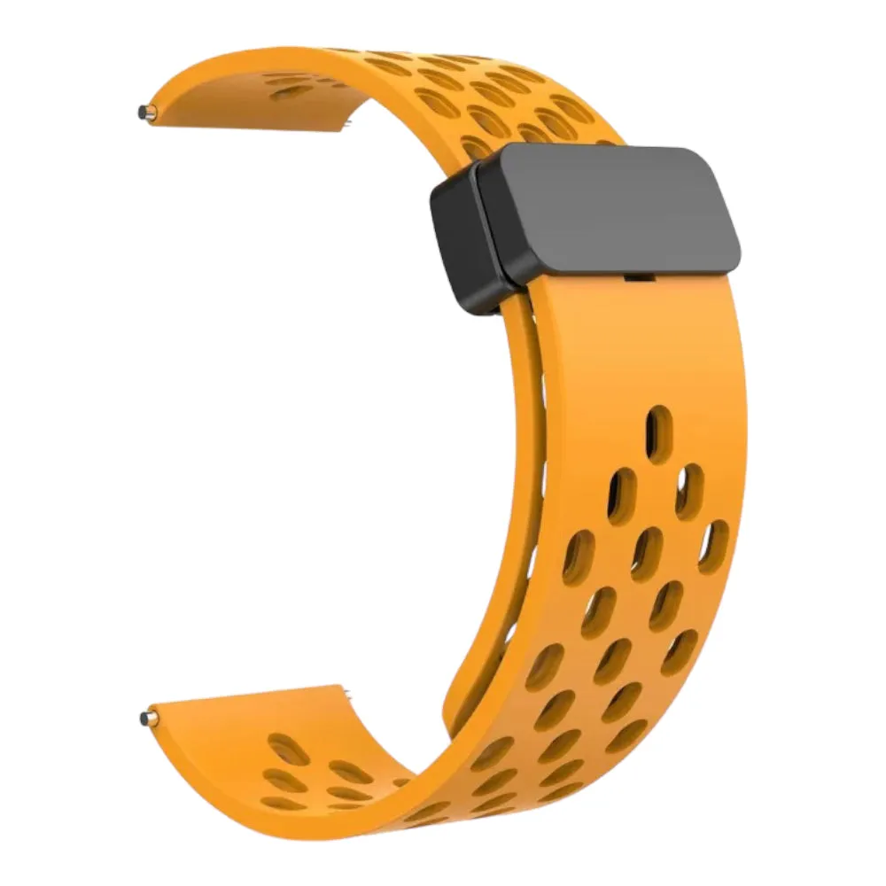 TheHorse 20mm Range compatible Silicone Magnetic Sports Watch Straps