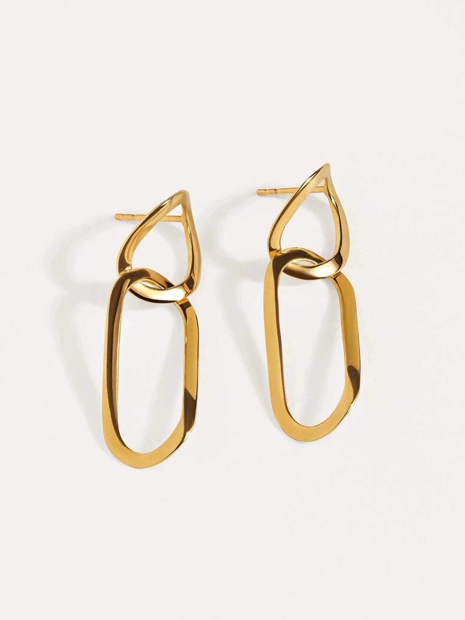 Vermilia Gold Link Earrings